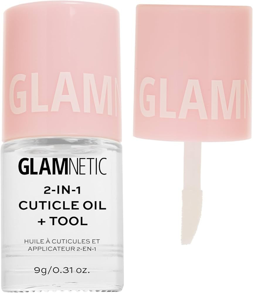 Glamnetic 2-in-1 Cuticle Oil | Nourishing Cuticle Serum & Cuticle Pusher For Healthy Nails | Over... | Amazon (US)