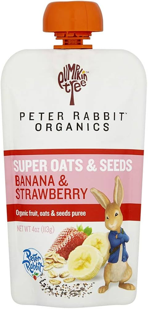 Pumpkin Tree Organics Super Oats & Seeds, Banana & Strawberry 40 Ounce (Pack of 10) | Amazon (US)