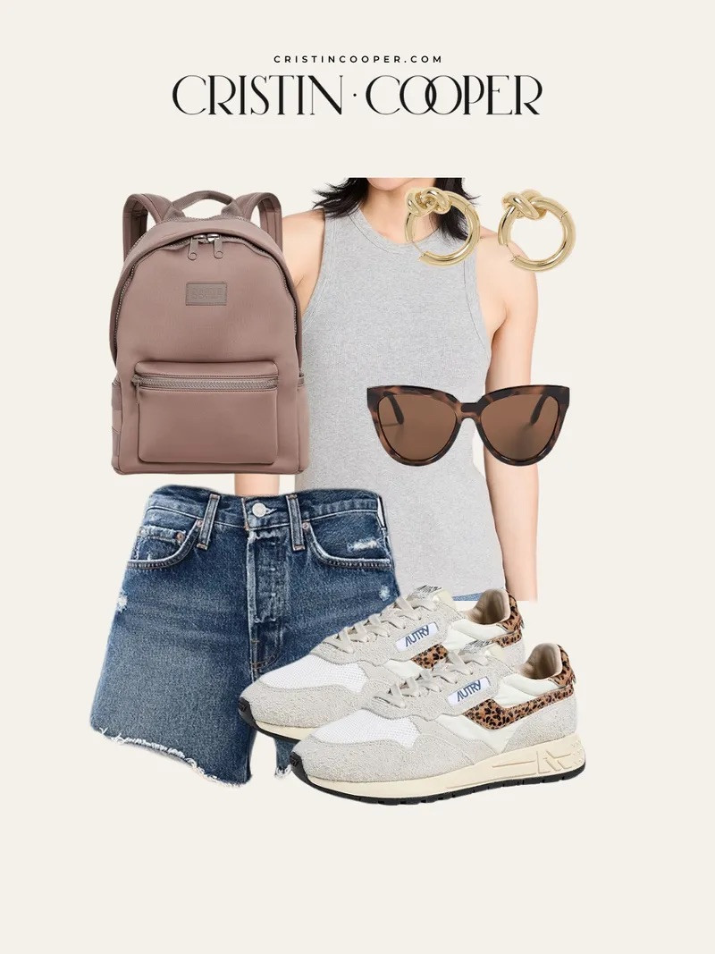 Casual outfits don't get easier than a gray tank, denim shorts, and sneakers you can actually walk in all day. 

 #LTKootd #LTKSeasonal