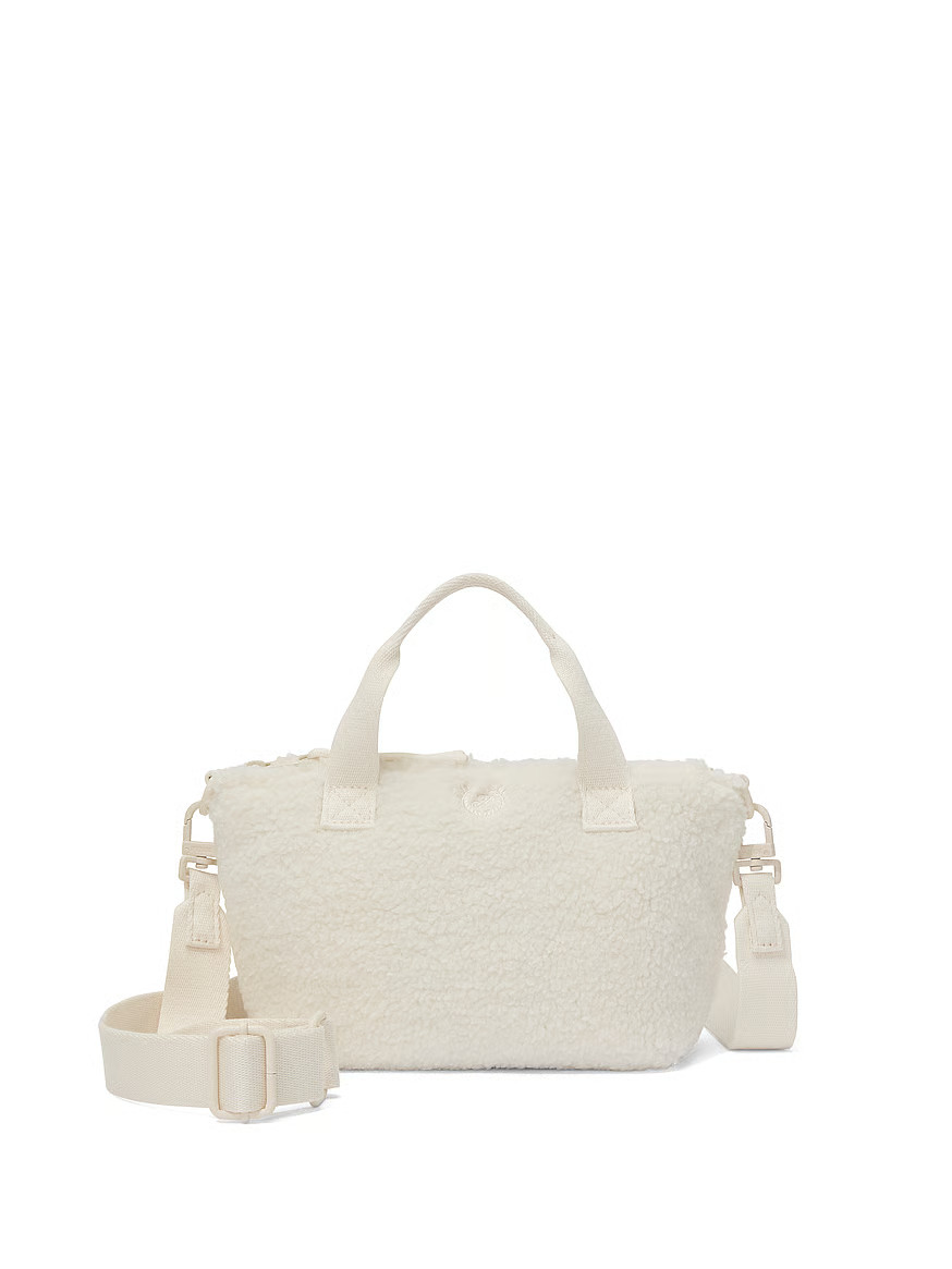 Buy Plush Teddy Mini Tote Bag, Winter White Plush Teddy - Order Bags online - Victoria's Secret U... | Victoria's Secret (US / CA )