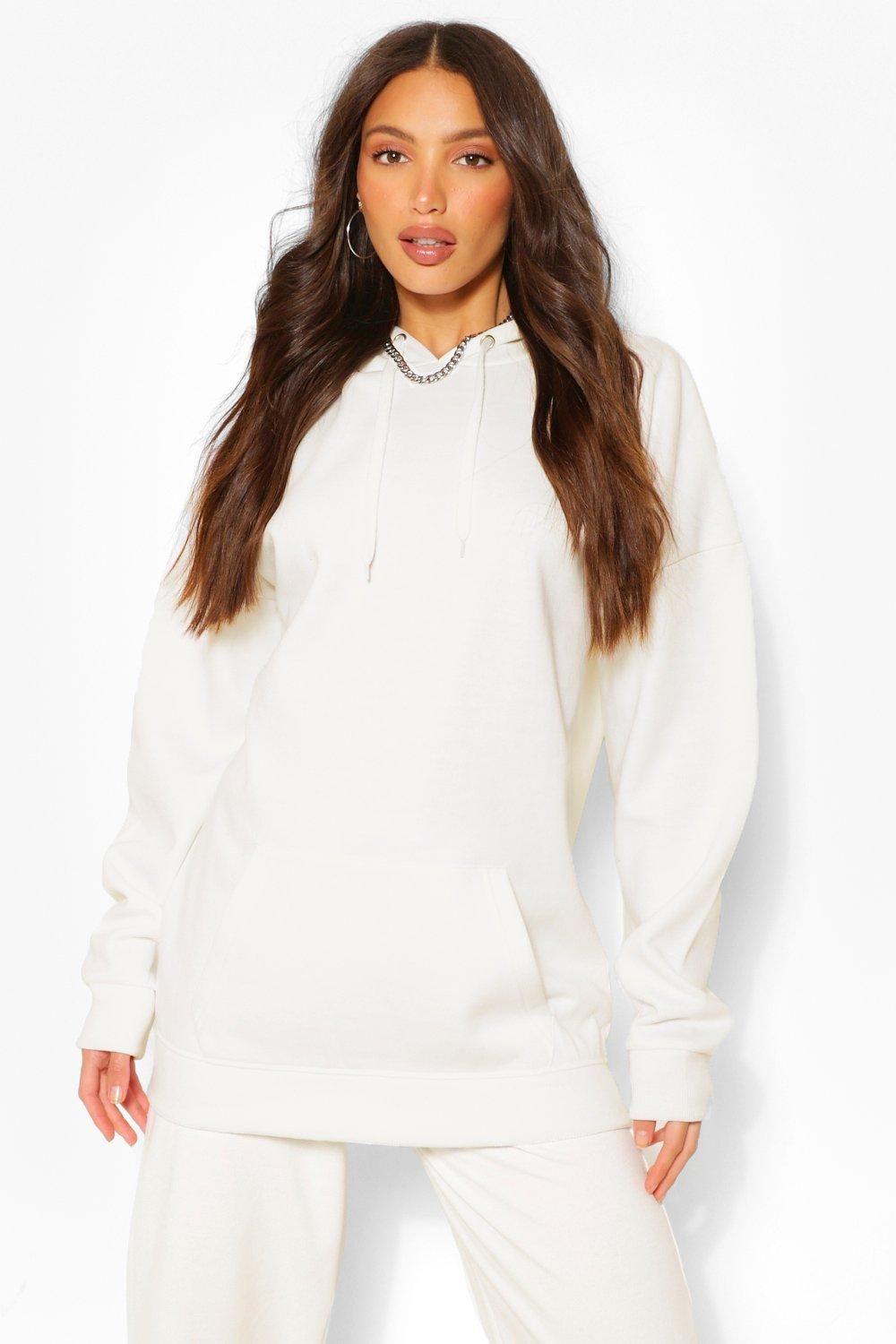 White Tall Oversized Hoodie | Boohoo.com (UK & IE)