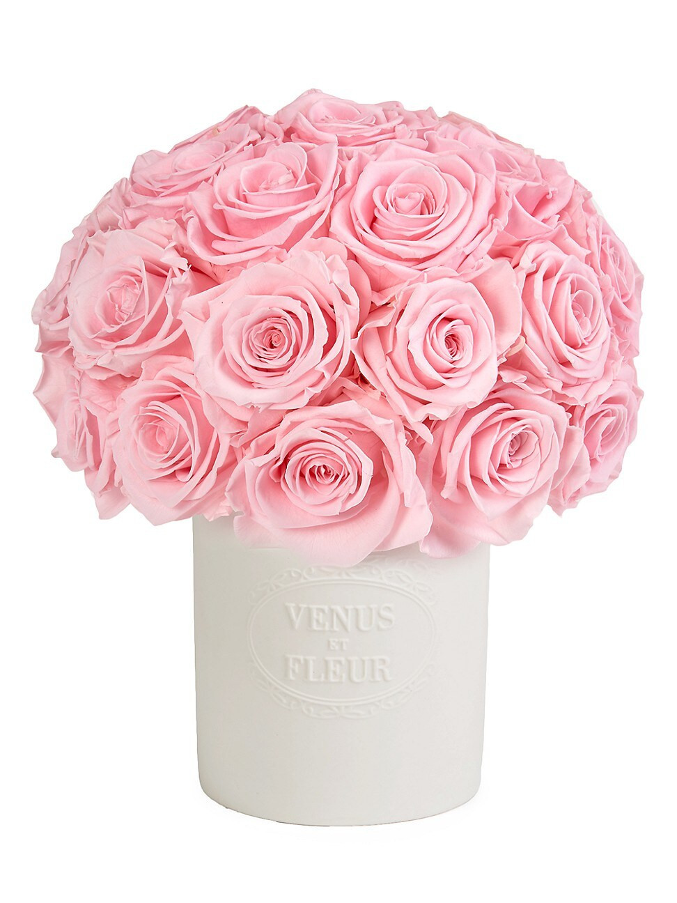 Fleura Eternity Rose Porcelain Vase - Conch Pink | Saks Fifth Avenue
