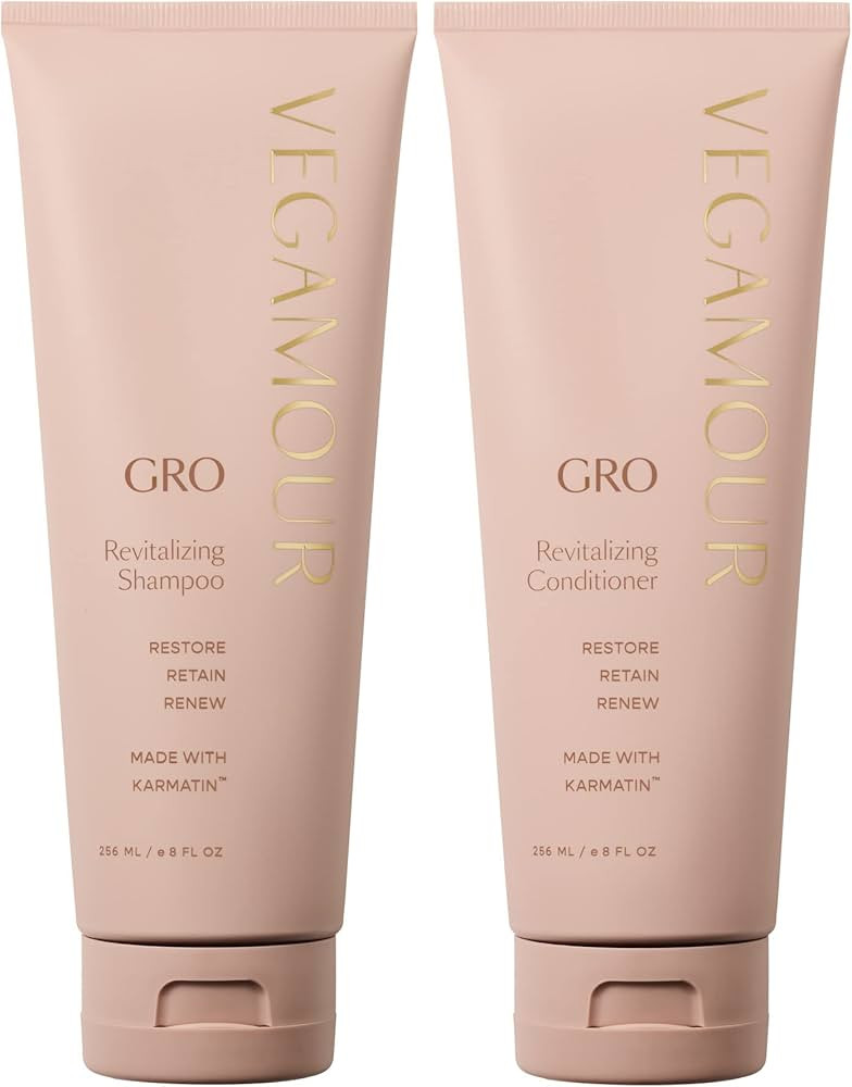 VEGAMOUR GRO Revitalizing Shampoo & Conditioner Kit - Shampoo & Conditioner for Thicker, Fuller H... | Amazon (US)