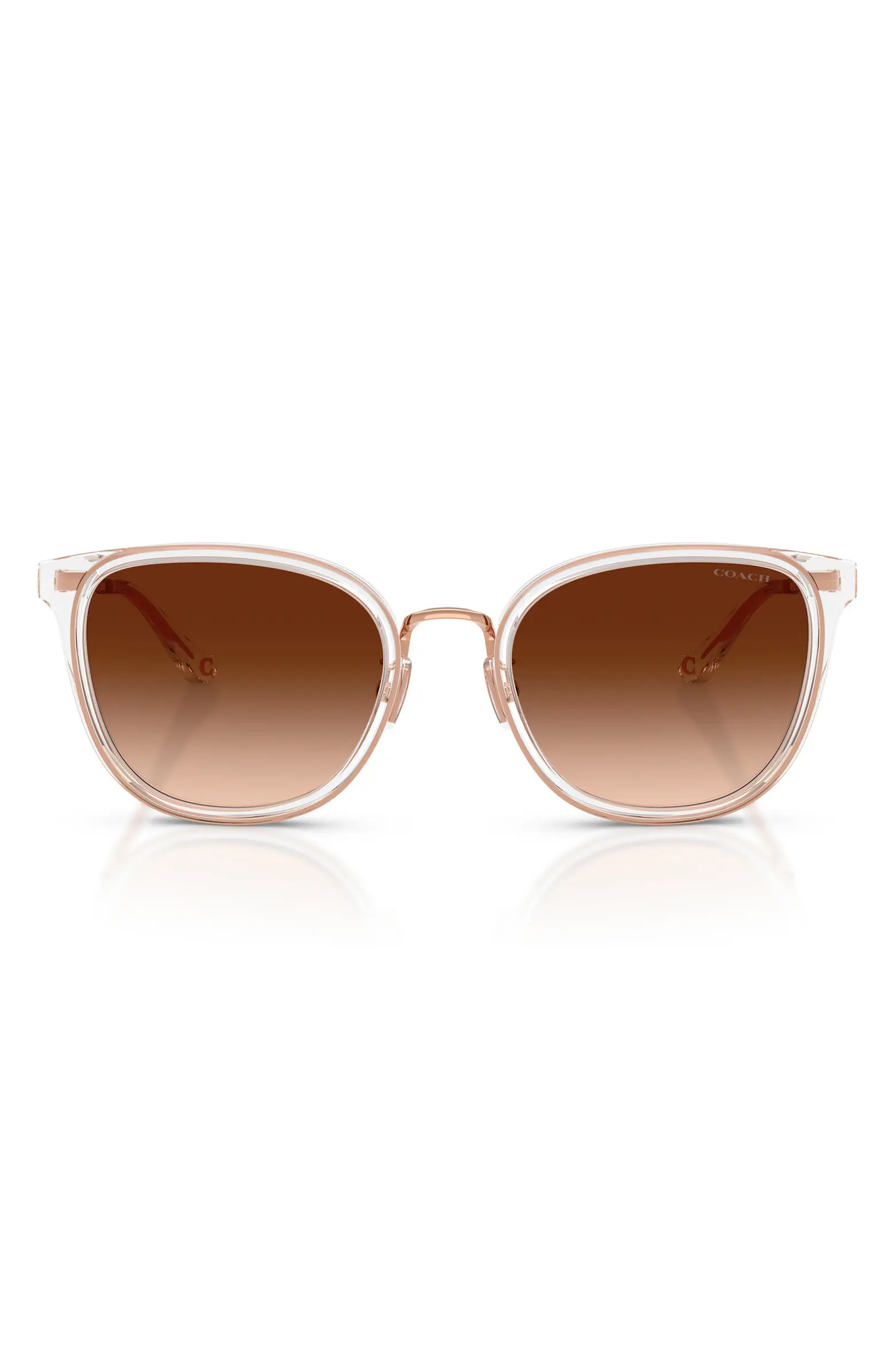54mm Gradient Polarized Square Sunglasses | Nordstrom