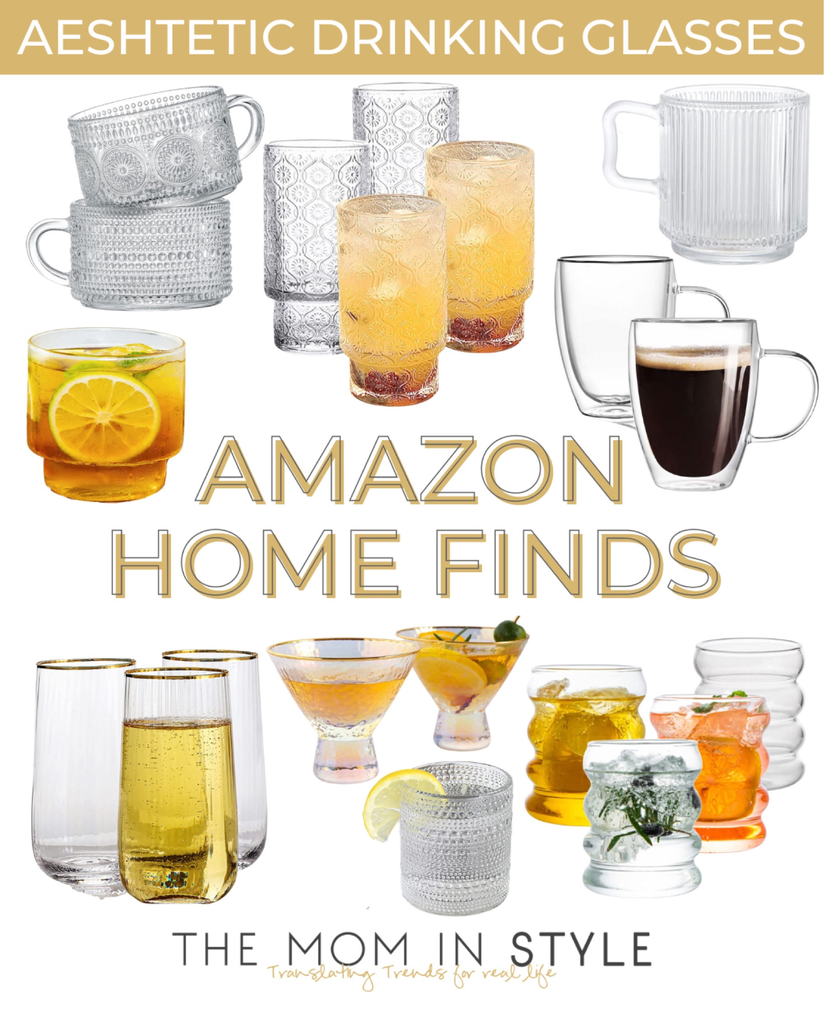 Marksle Home Glass Cups - Glass … curated on LTK