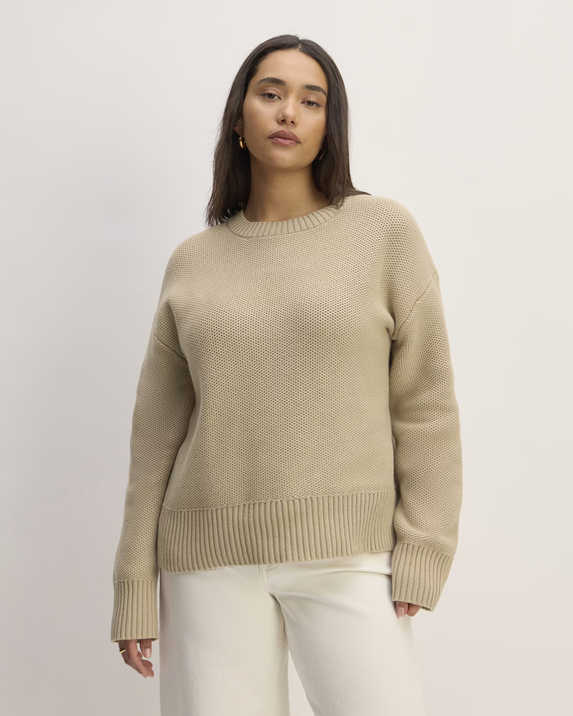 The Cotton Honeycomb Square Crew | Everlane
