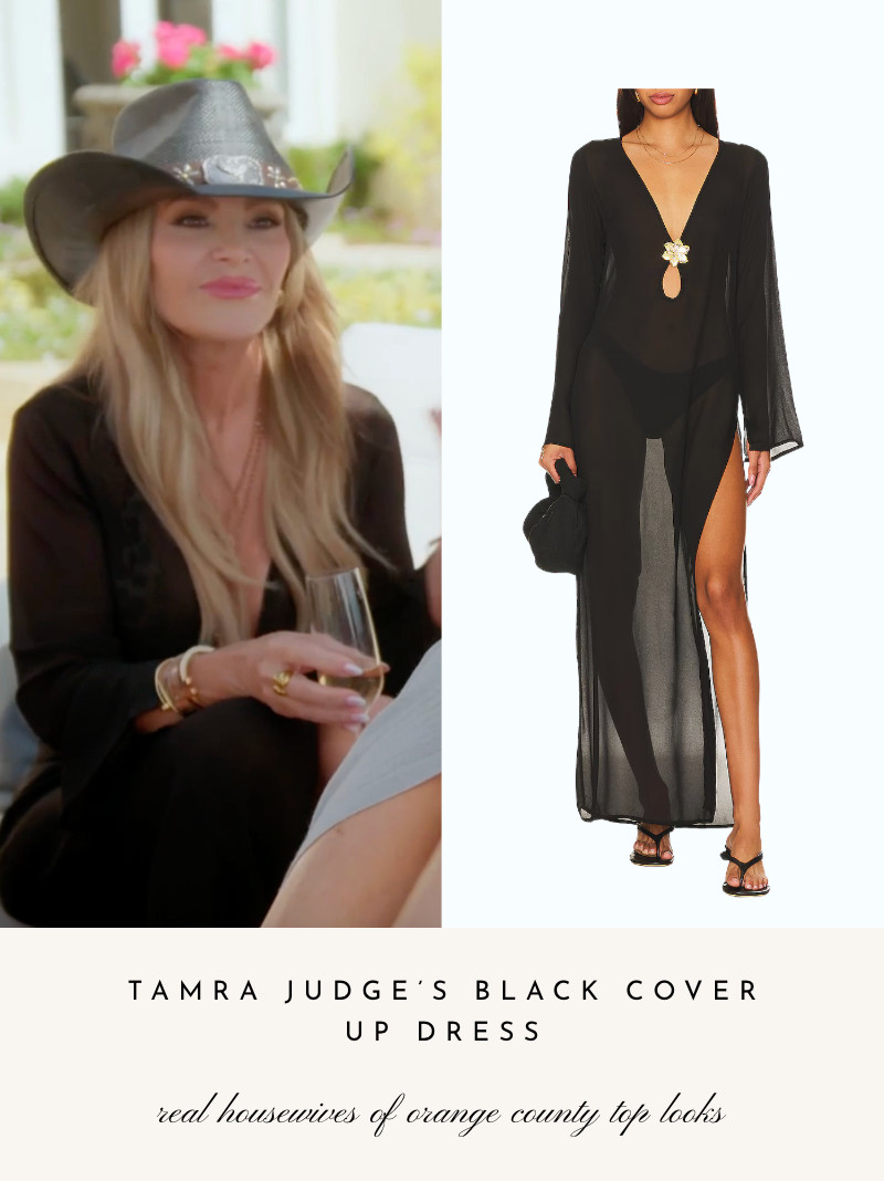 Tamra Judge's Black Cover Up Dress // Info: @tamrajudge 

 