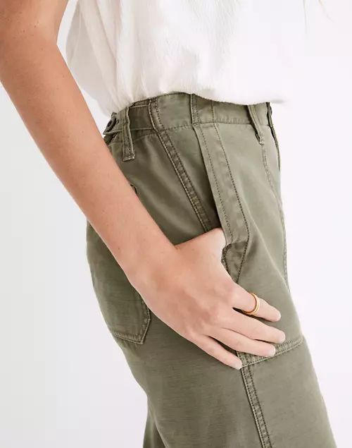 Petite Griff Tapered Fatigue Cargo Pants | Madewell