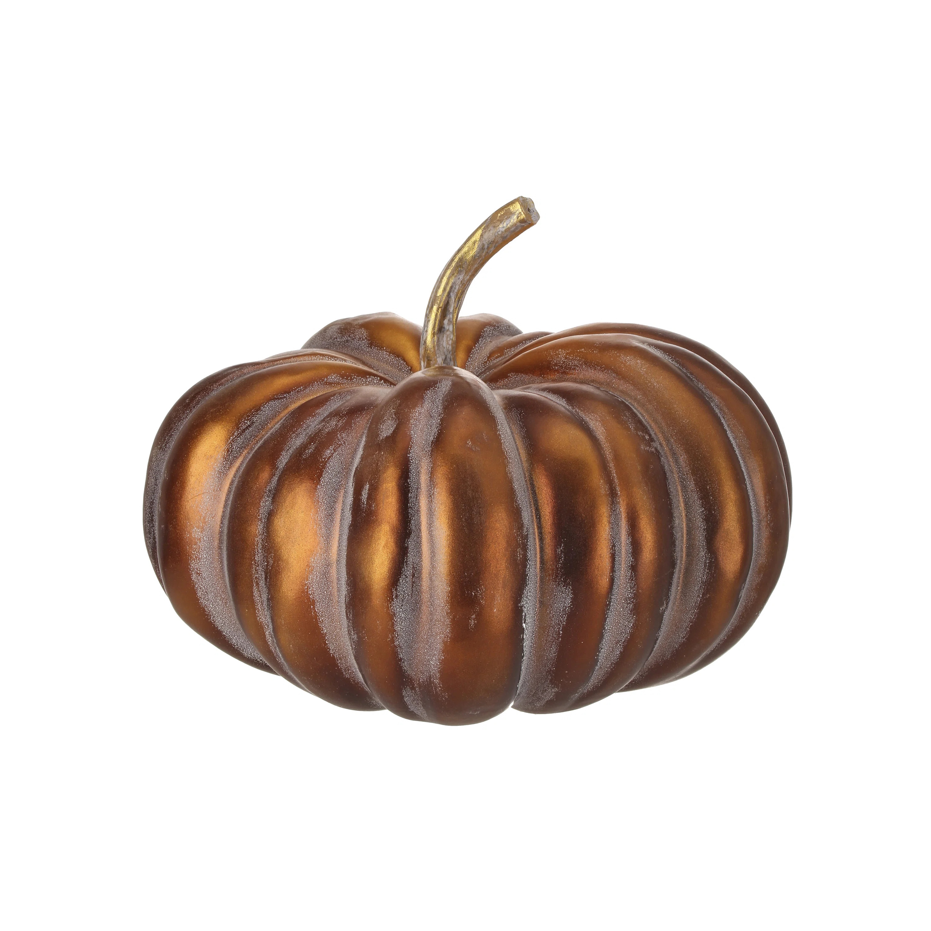 12" Metalic Autumn Latex Pumpkin | Wayfair North America