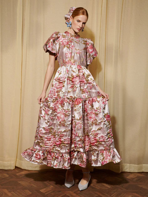 DREAM Almost Bloom Jacquard Maxi Dress | Sister Jane (UK)