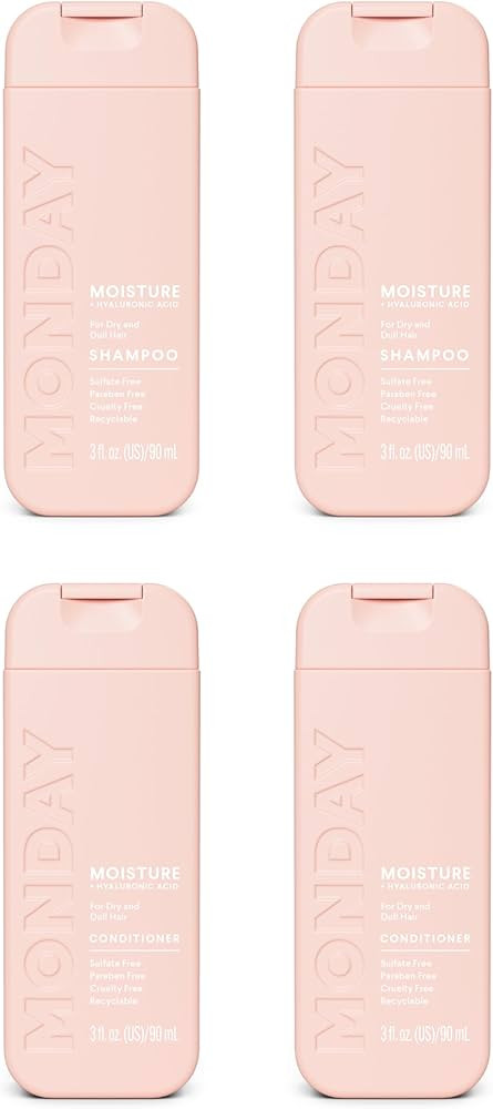 MONDAY Haircare MOISTURE Shampoo + Conditioner with Hyaluronic Acid & Shea Butter for Dry & Dull ... | Amazon (US)