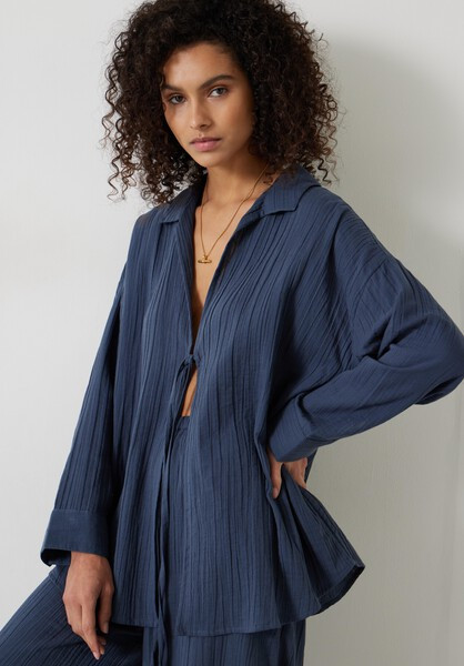 Elodie Tie Front Beach Shirt | Hush UK