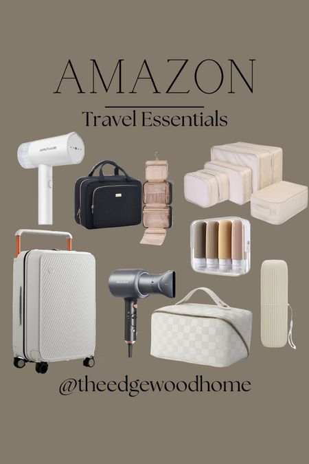 Amazon travel essentials, luggage, makeup bag, packing cubes, portable blow dryer, toiletries, toiletry bag, travel bag, clothes steamer

#LTKsalealert #LTKFind #LTKxPrimeDay