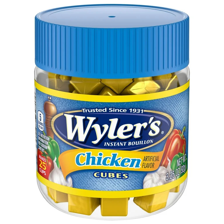 Wyler's Instant Bouillon Chicken Flavored Cubes, 3.25 oz Jar | Walmart (US)