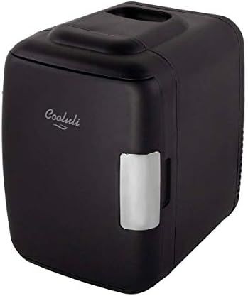 Cooluli Classic Black 4 Liter Compact Cooler Warmer Mini Fridge with AC/DC/USB Power - Great for ... | Amazon (US)