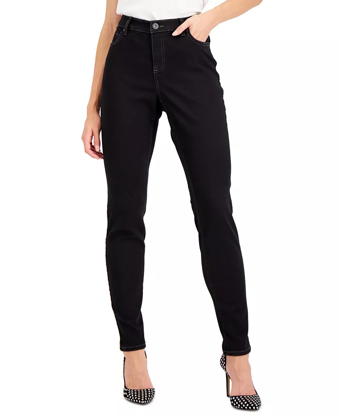 Women's Curvy Mid Rise Skinny Jeans, Created for Macy's | Macy's