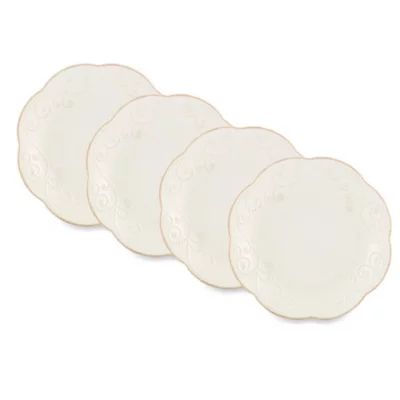 Lenox® French Perle™ Dessert Plates in White (Set of 4) | Bed Bath & Beyond