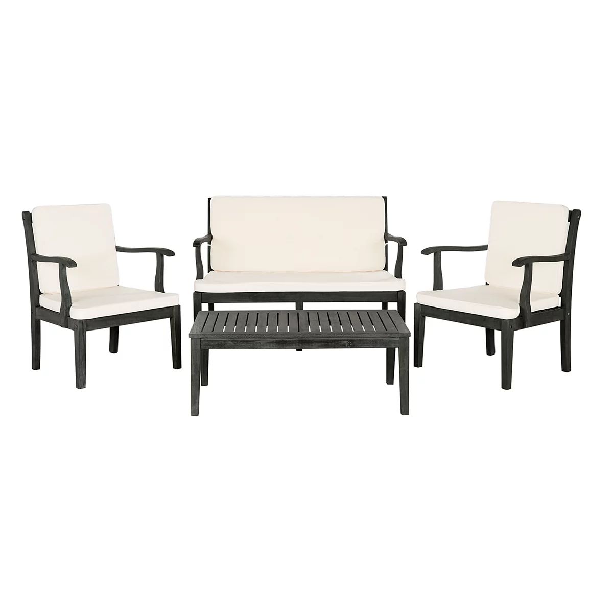 Safavieh Fresno Indoor / Outdoor Loveseat, Chair & Coffee Table 4-piece Set | Kohl's