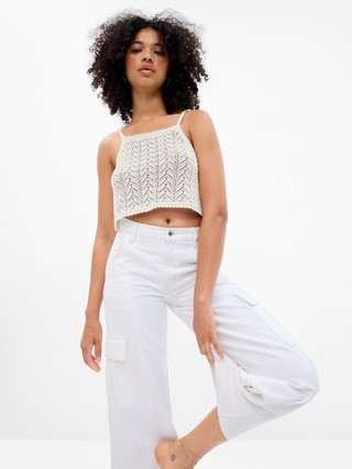 PROJECT GAP 100% Organic Cotton Crochet Top | Gap (CA)