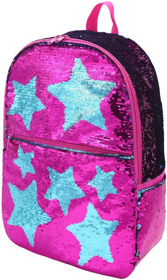 Sequin School Backpack for Girls Boys Kids Cute Kindergarten Elementary Book Bag Bookbag Glitter ... | Amazon (US)