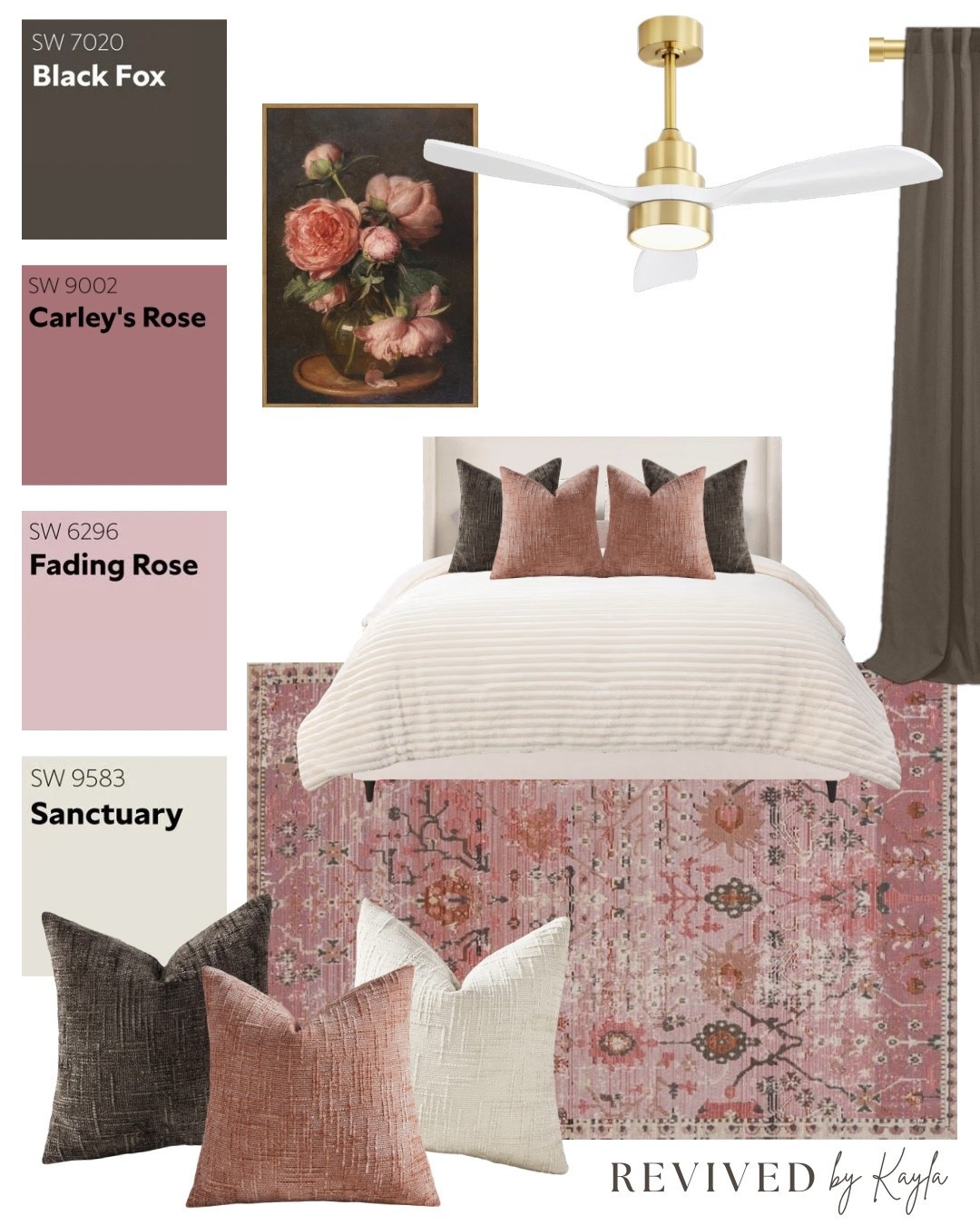 Mauve pink bedroom design mood board 🩷✨

#bedroom #decor #pink #pinkdecor #girlsroom #girlsbedroom #floral #homedecor #homedesign #homestyling #bedroommakeover #pinkroom #womensbedroom 

#LTKHome