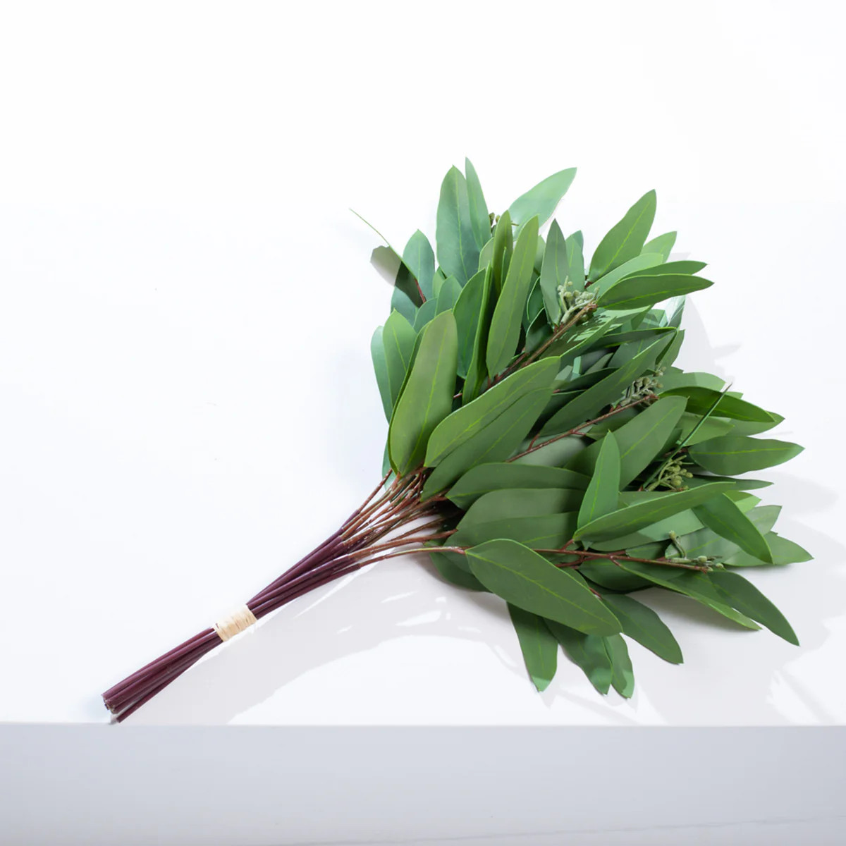 Real Touch Seeded Everyday Needle Leaf Eucalyptus 12 Stem Bundle Bouquet | Darby Creek Trading