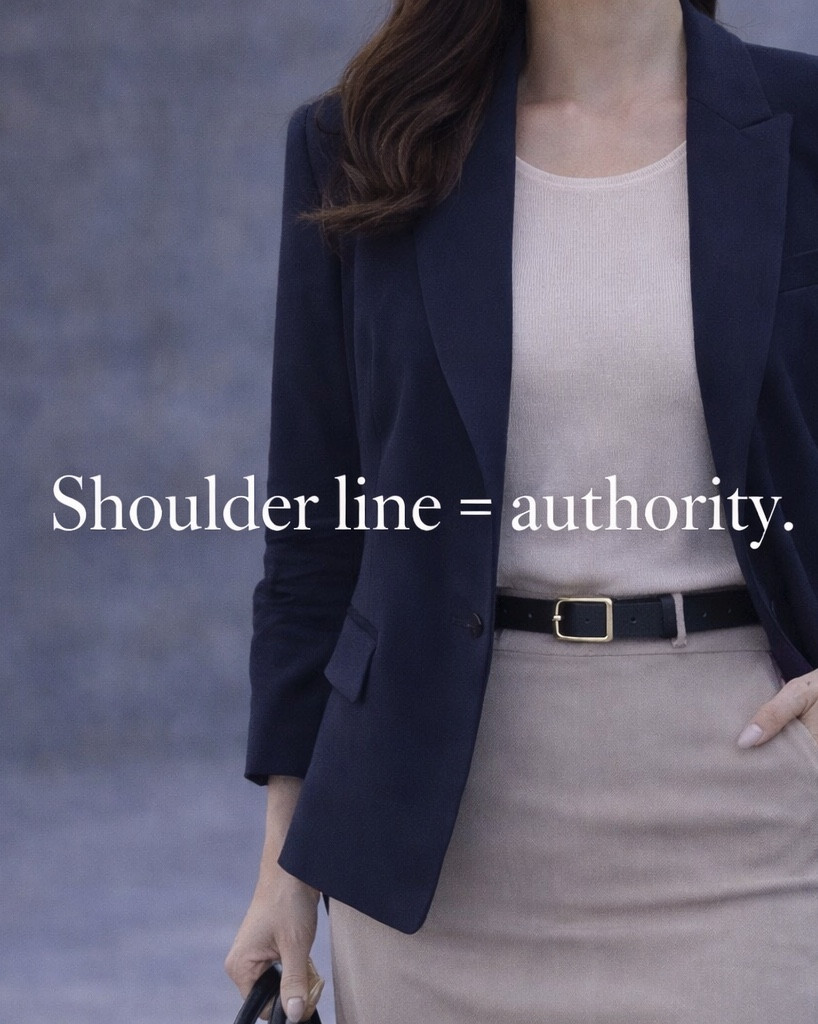 Women’s power blazer, tailored workwear, executive outfit ideas, structured fit, boardroom style.