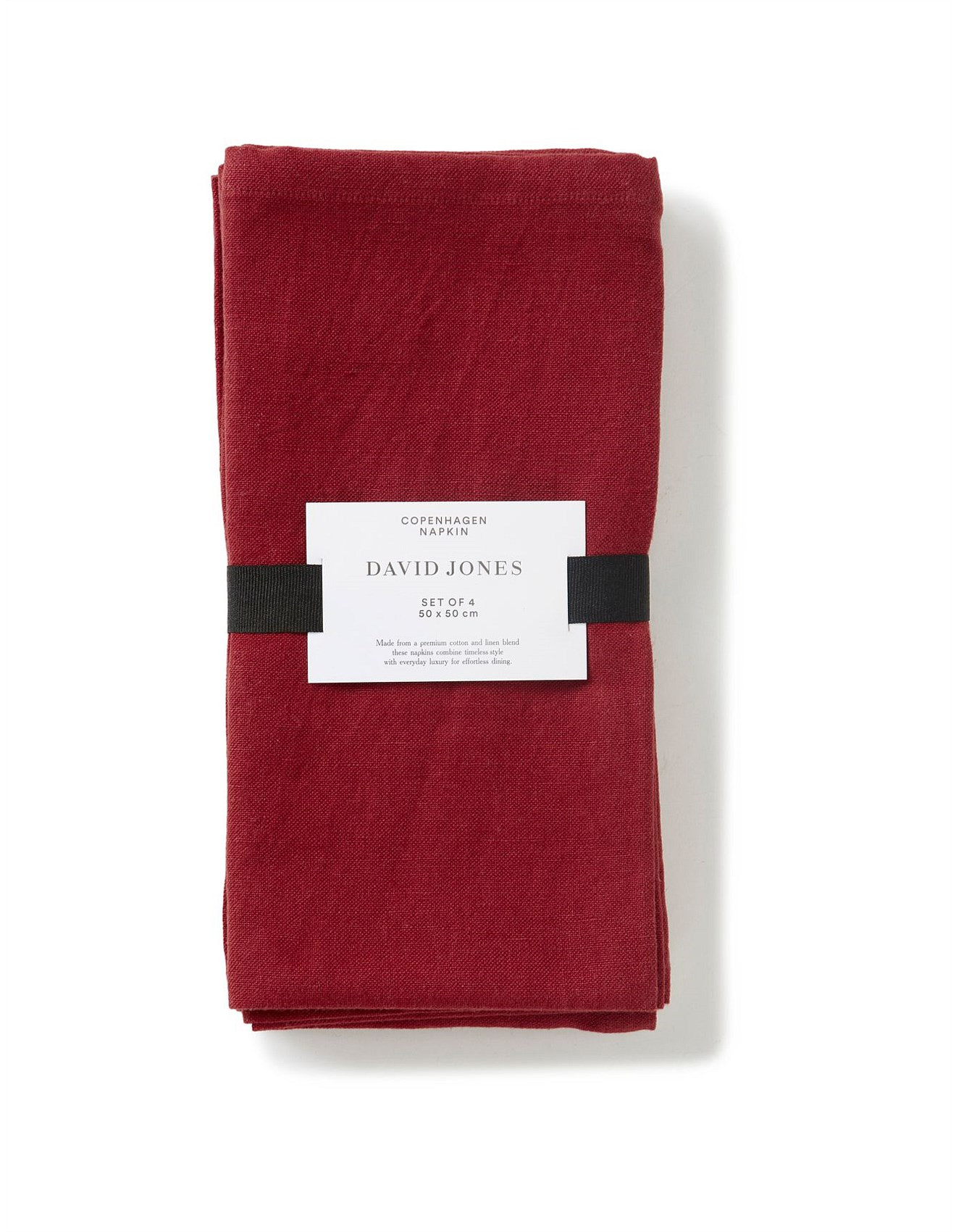 Copenhagen Rust Napkin Set of 4 | David Jones (Australia & New Zealand)