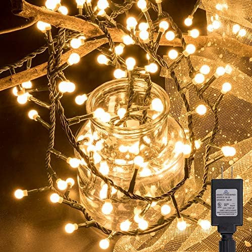 AWQ 500 LED 49ft Christmas Cluster Lights Christmas String Lights Decoration Lights for Christmas Ho | Amazon (US)