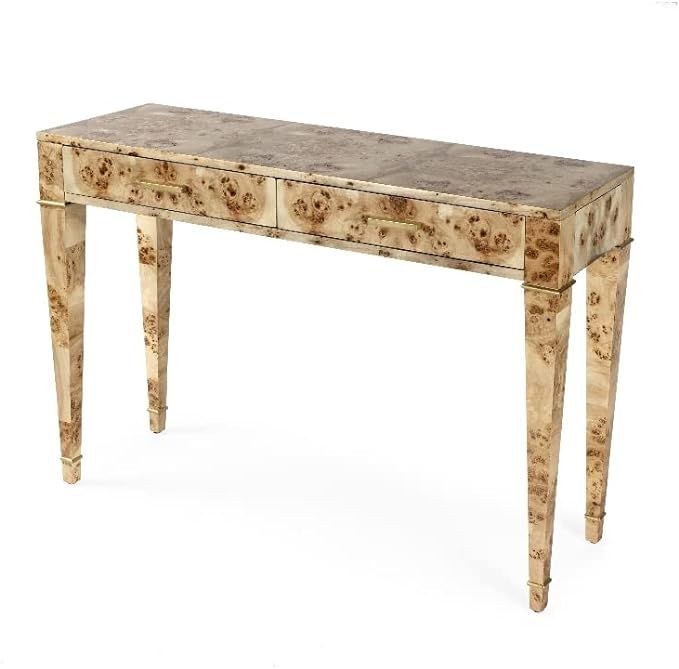 Butler Specialty Company Kai 2 Drawer Burl Wood 46" Console Table - Light Brown | Amazon (US)