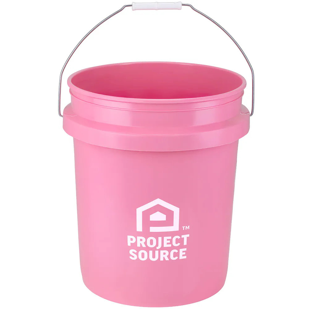 Project Source Pink 5-gallon Plastic General bucket | PN0235 | Lowe's