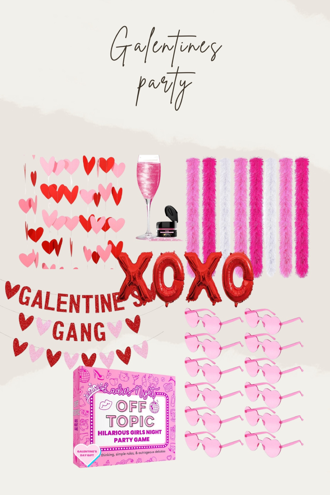 Galentine’s day party decor
Valentine’s day 

#LTKparties #LTKSeasonal