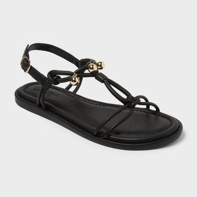 Women’s Hadley Ankle Strap Sandals - Universal Thread™ Black 7.5 | Target