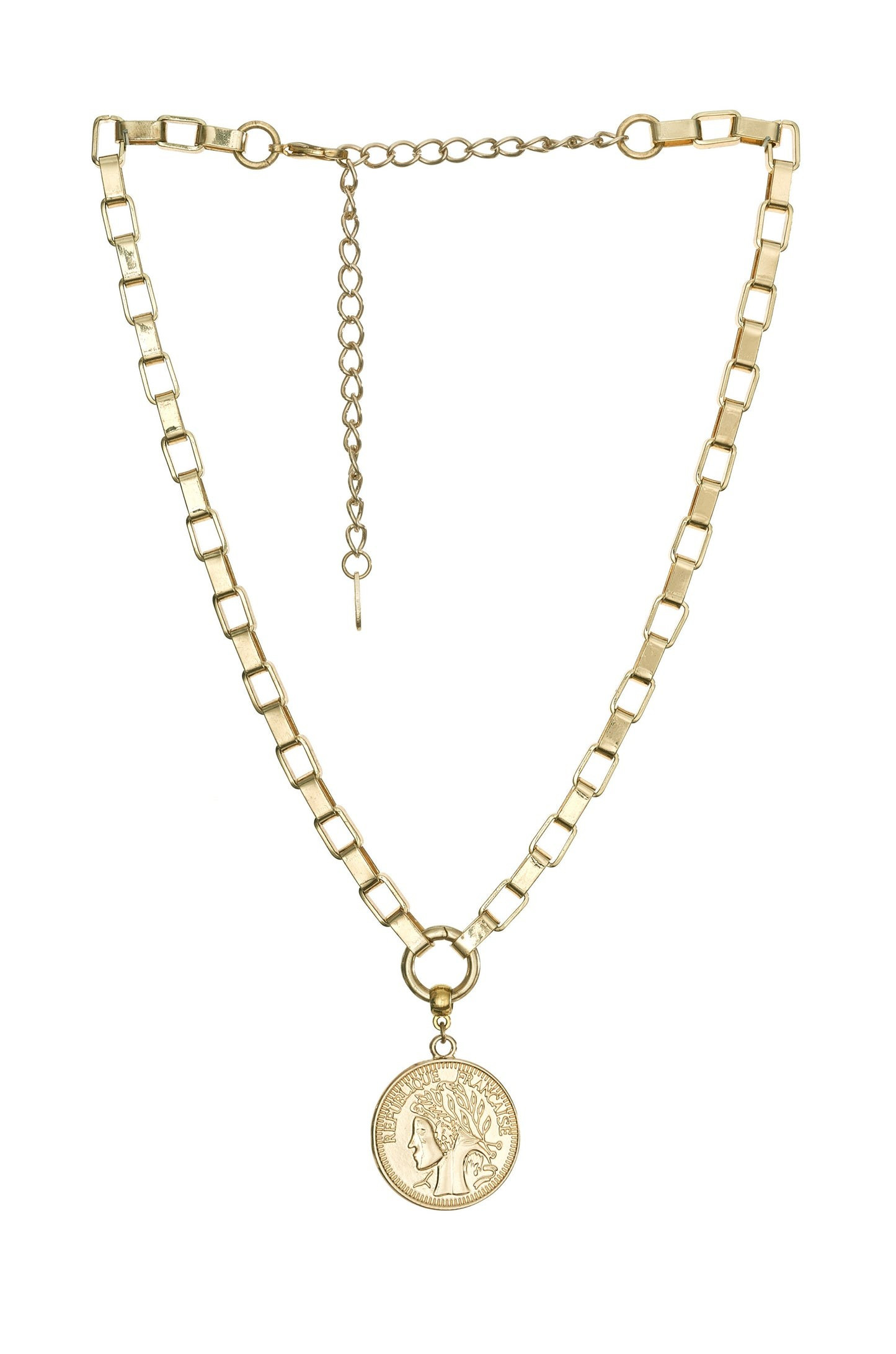 The Traveler's Coin 18k Gold Plated Chain Necklace | Ettika