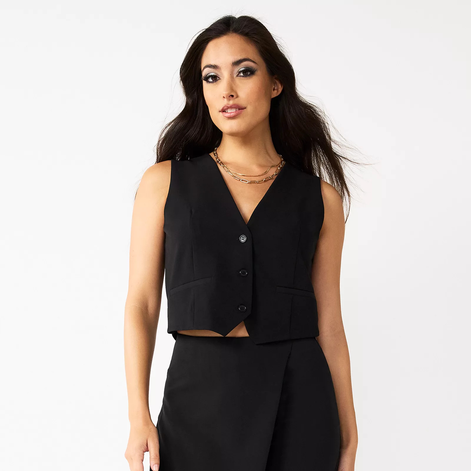 Women's INTEMPO Button-Front Vest | Kohl's