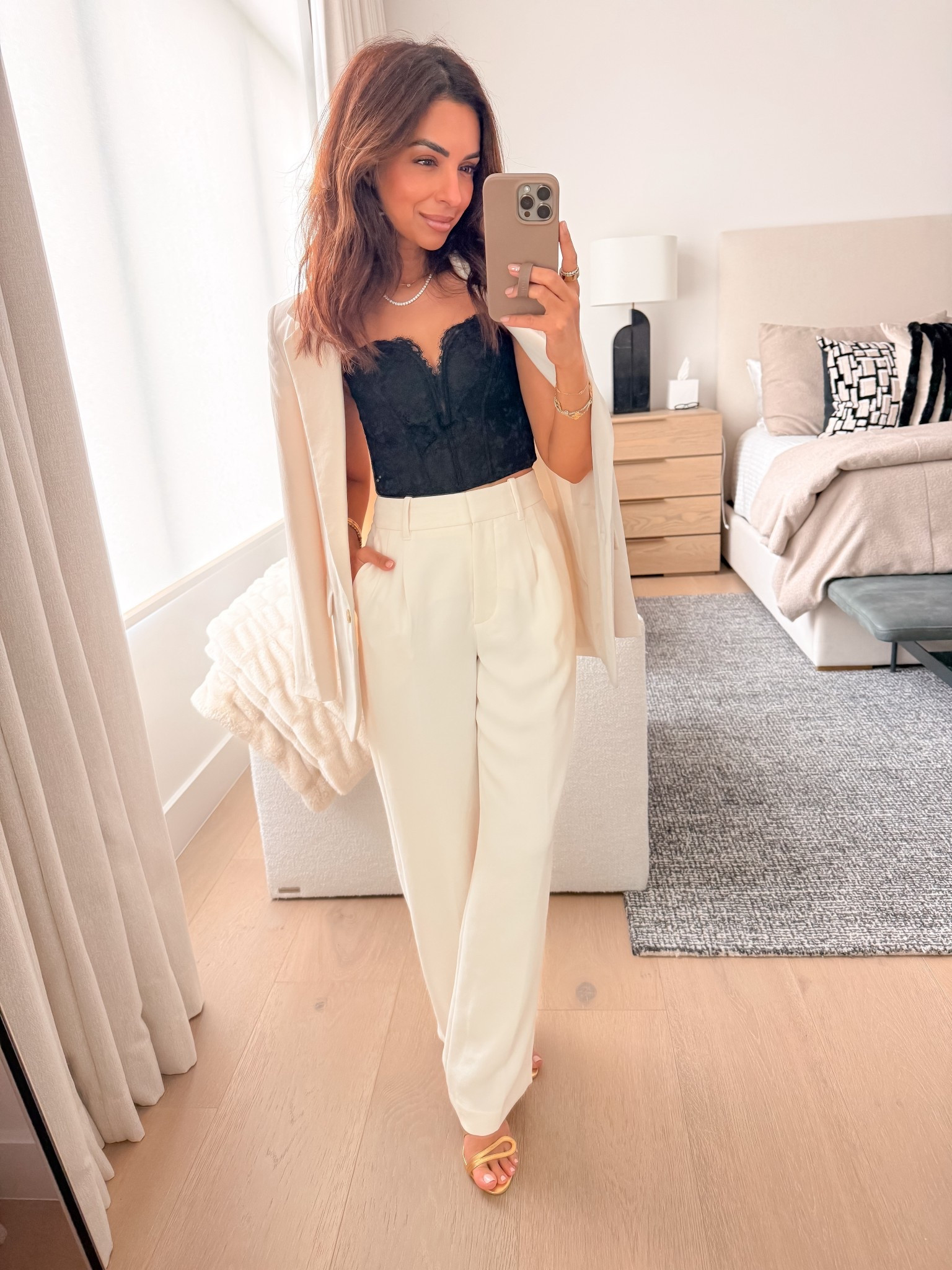 Chic & sexy valentines look! I have an xs in corset top and size 0 in jacket & blazer 

#LTKOver40 #LTKValentine #LTKSeasonal