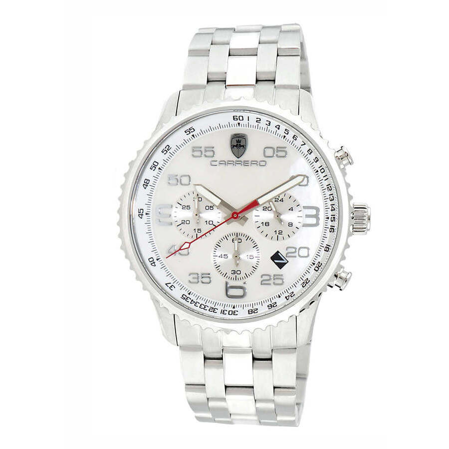 Torino Carrero Aureum-Mb Chronograph Tachymeter White Dial Mens Watch C1S7022-WT | Jomashop.com & JomaDeals.com