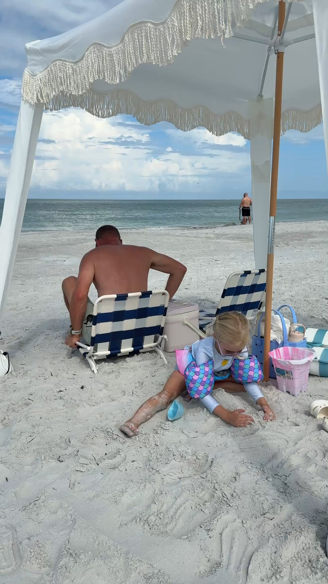 This beach tent is not only beautiful, but it was sooooo easy to set up.

#LTKdayinmylife #LTKTravel #LTKmomlife