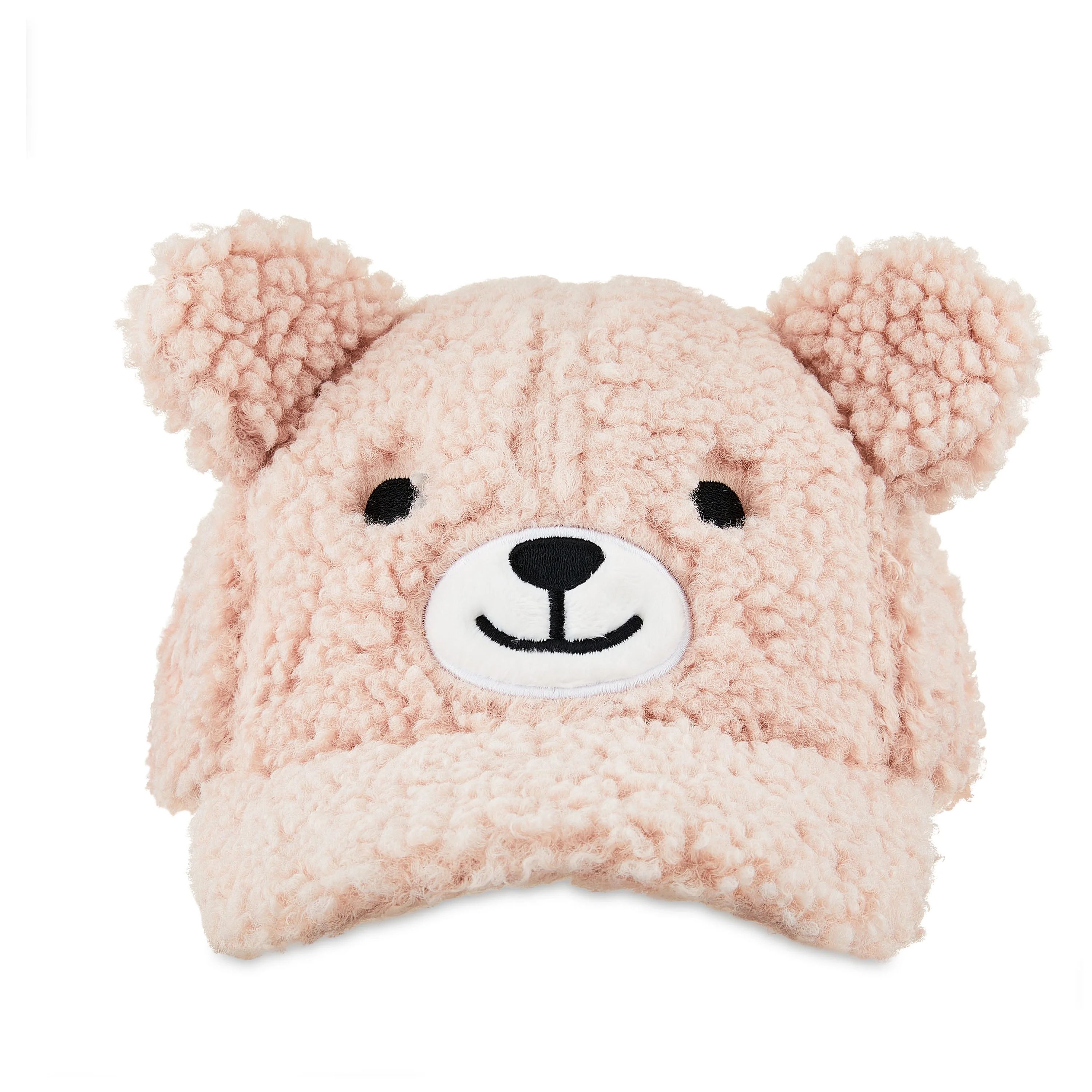 Valentine’s Day Unisex Faux Sherpa Bear Hat, Pink, by Way To Celebrate | Walmart (US)