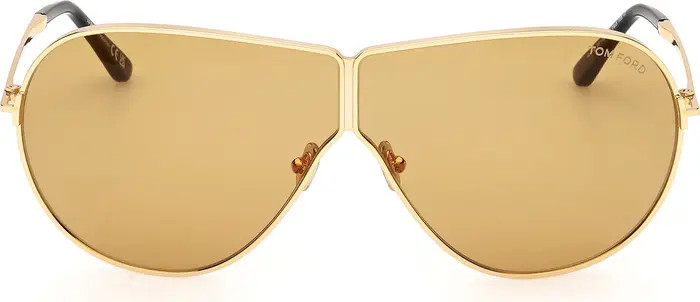 TOM FORD Keating 71mm Oversize Pilot Sunglasses | Nordstrom | Nordstrom