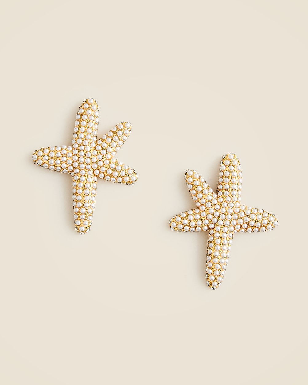 Starfish stud earrings with pavé crystals | J. Crew US