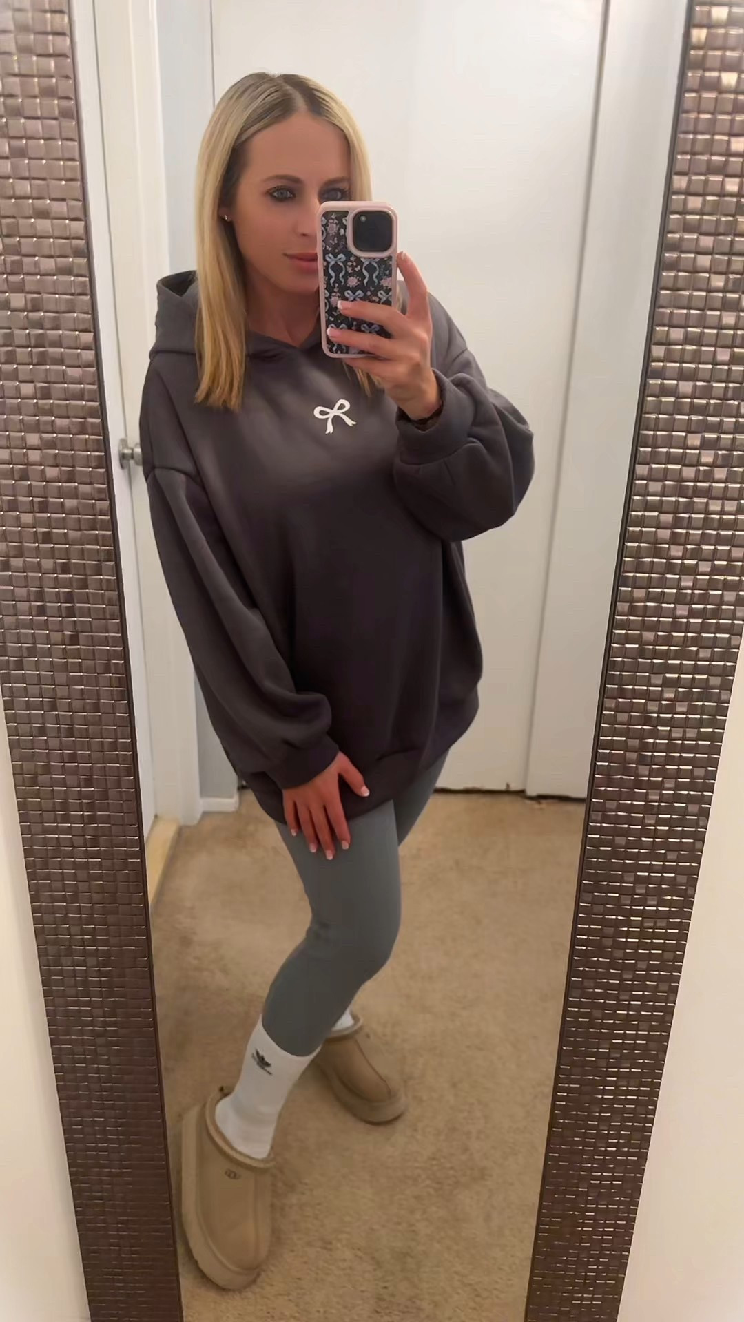 Casual outfit. Hoodie. Sweatshirt. Ugg slippers. Leggings. Amazon fashion. Amazon finds. Crew socks 

#LTKFindsUnder50 #LTKShoeCrush #LTKWatchNow