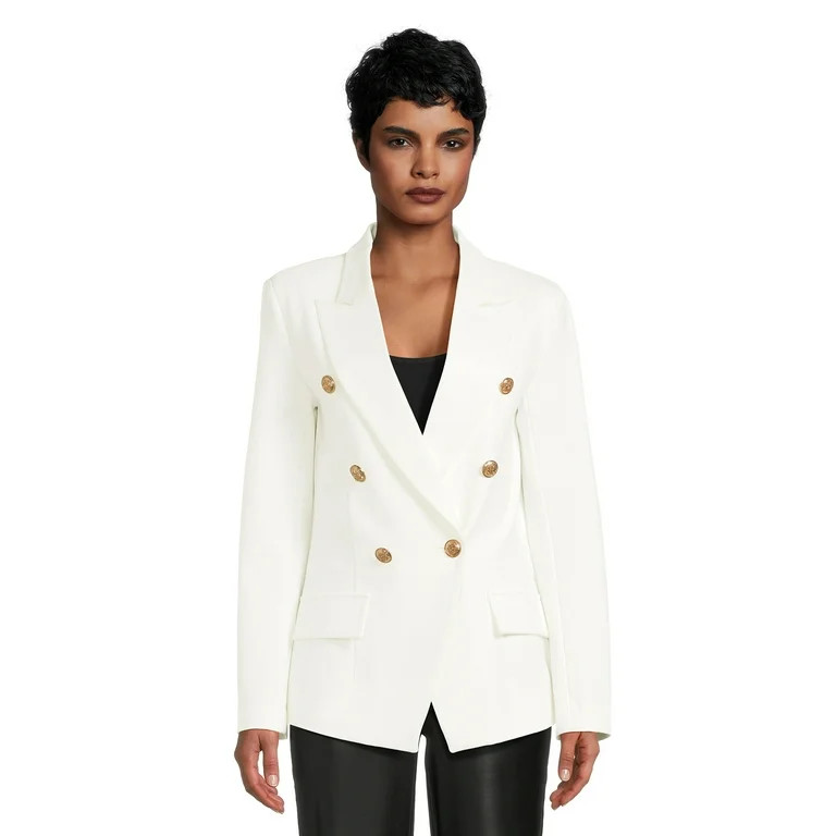 Attitude Unknown Women’s and Women’s Plus Ponte Blazer, Sizes XS-3X | Walmart (US)