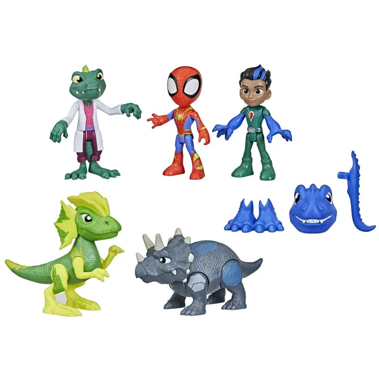 Marvel Spidey and His Amazing Friends Dino-Webs Adventure Pack, 4” (10 cm) Toys, 3+ | Walmart (US)