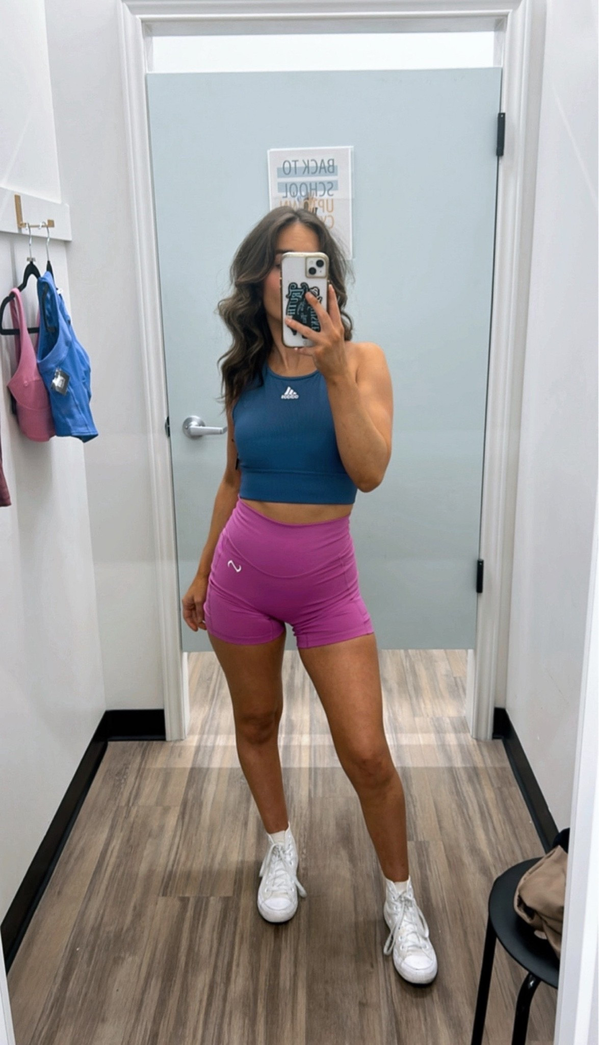 If it’s not completely seamless and stretchy, I don't want it. 💅 Tried on this set and immediately fell in love. The high neck Adidas tank is incredibly soft, and these shorts are perfect for leg day or just lounging around! 

Check out my products tab to shop all my dressing room finds! 🛍️

#athleticwear #loungewear #adidas #summeroutfitinspo

#LTKActive #LTKootd #LTKPetite