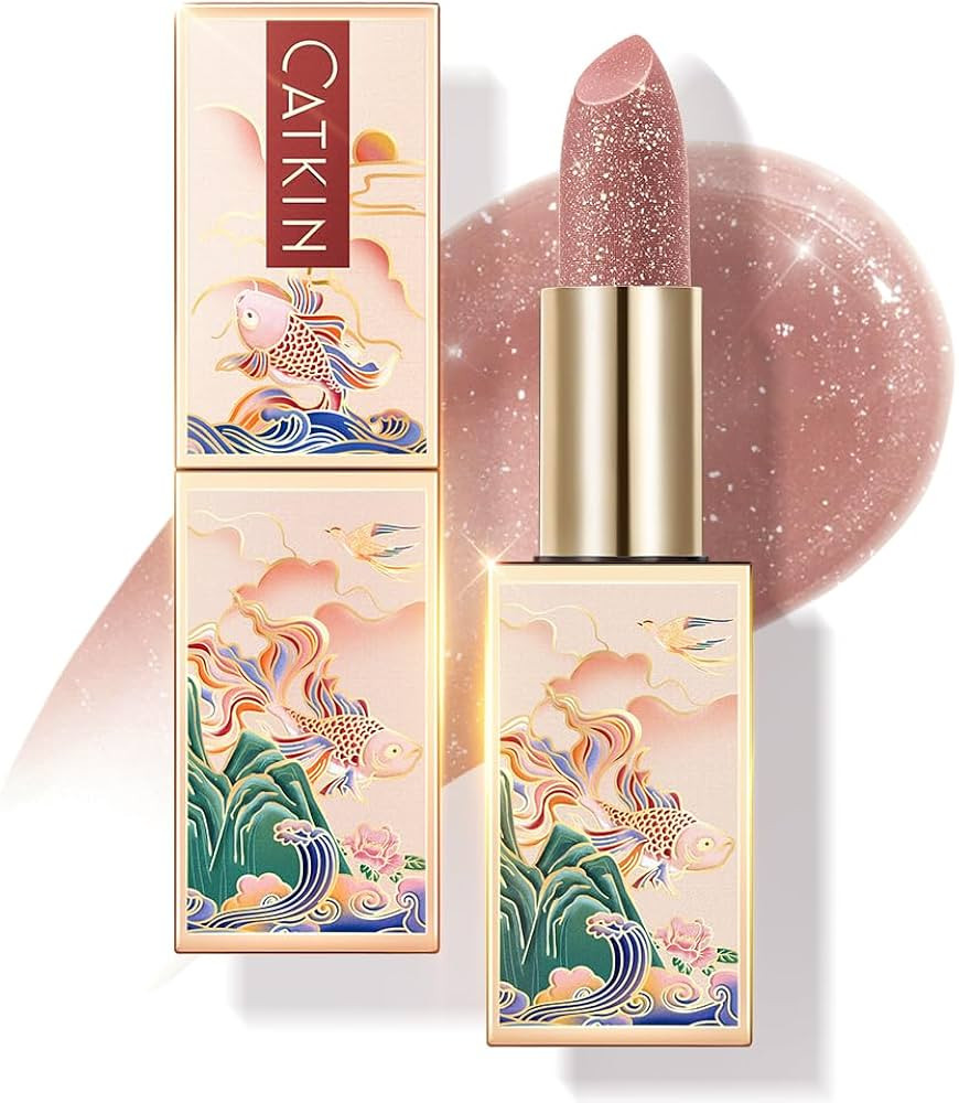 CATKIN Tinted Lip Balm Glitter Lip Stain Ultra Hydrating Lip Moistrurizer Chapstick with Vitamin ... | Amazon (US)