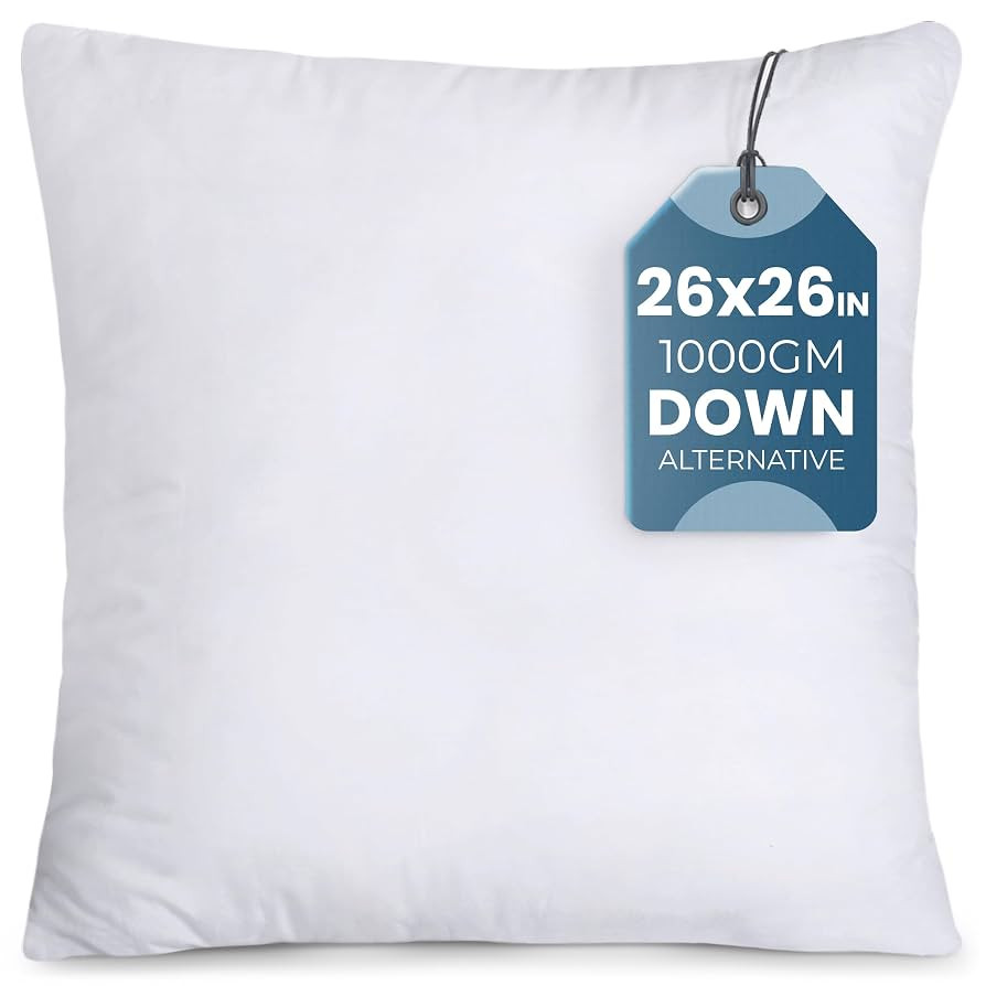 Utopia Bedding Decorative Throw Pillow Insert (26 x 26 Inches, White) – Set of 1, Ideal for Sof... | Amazon (US)