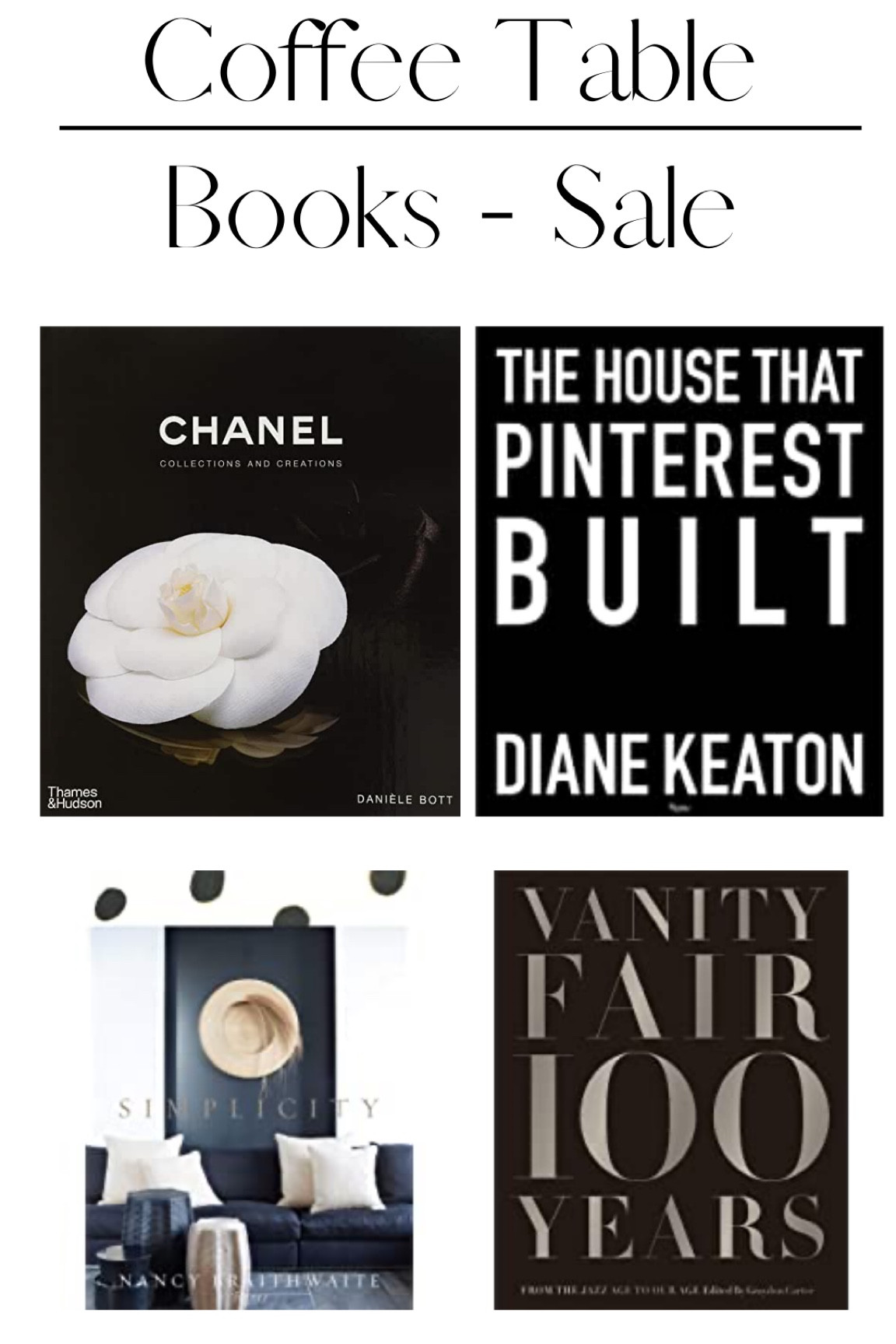 Coffee table books styling Chanel Pinterest home decor coffee table ideas living room family room console table 

#LTKunder50 #LTKhome #LTKsalealert