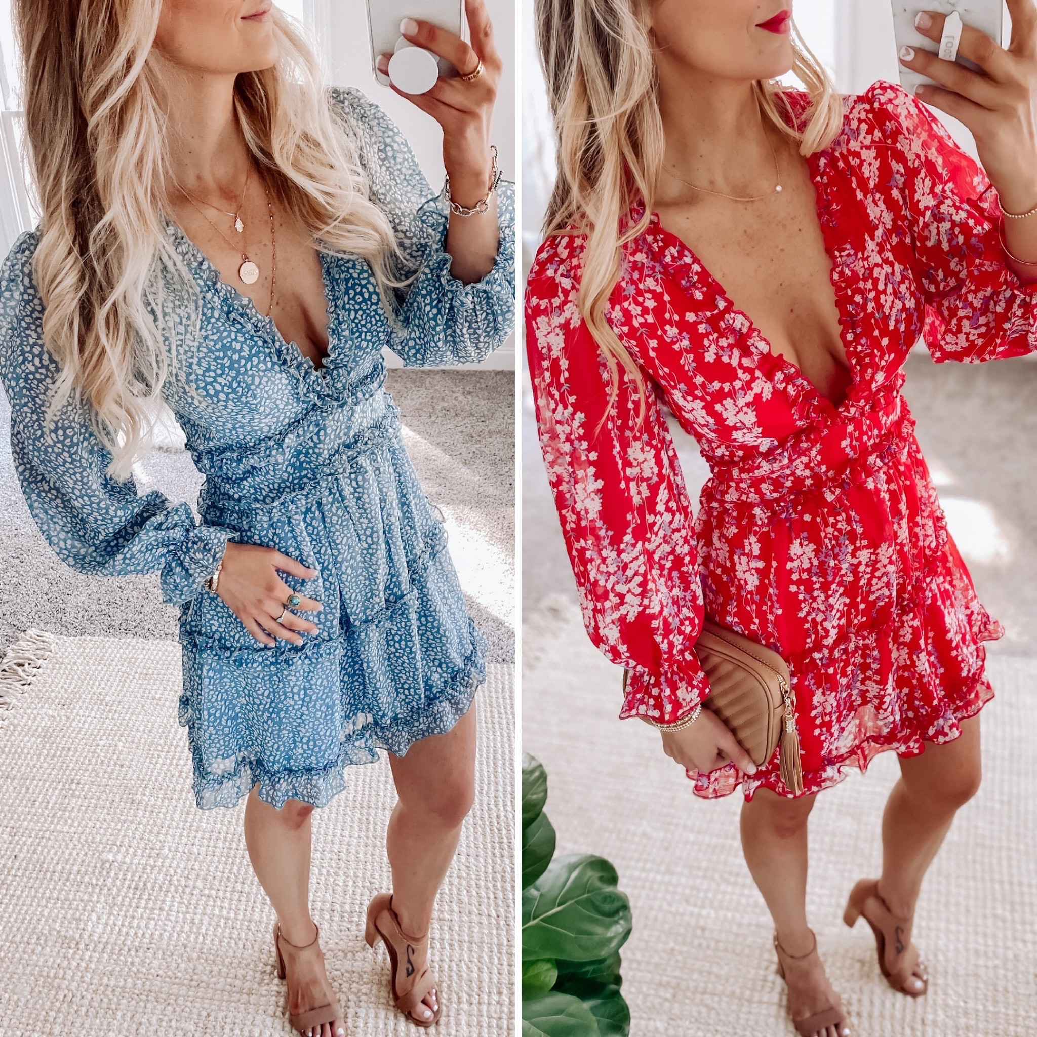 Gorgeous Valentine’s Day dresses from Amazon!! I’m wearing a small in this chiffon red and blue dress. It comes in many different colors and patterns. @carolina.casual

Valentine’s Day - vday dress - valentines - red dress - backless dress - baby blue dress - Amazon dress - wedding guest dress - spring dress - women’s dress - outfit for Valentine’s Day 

#LTKwedding #LTKunder50 #LTKunder100