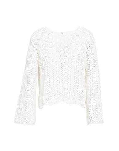 Only Woman Sweater White Size S Recycled cotton, Polyester | YOOX (US)